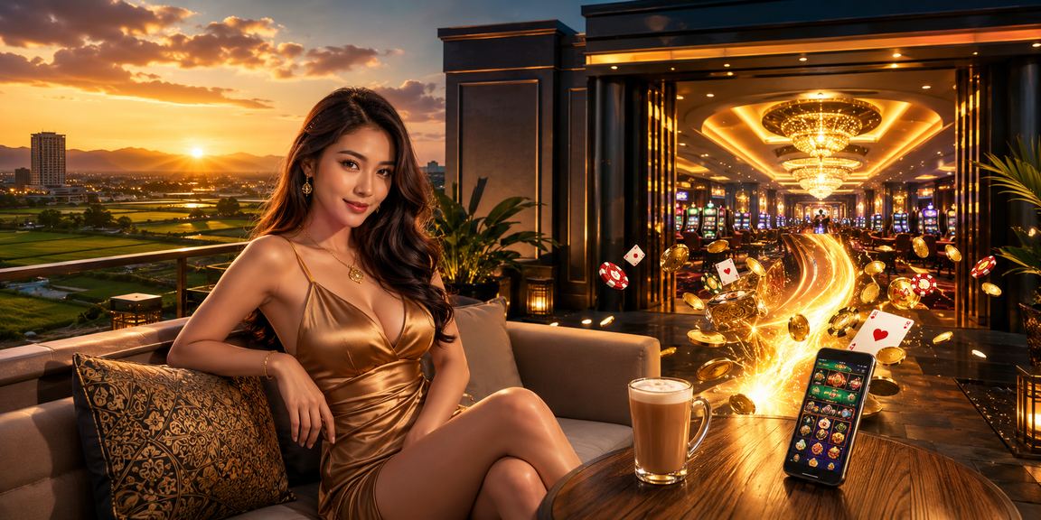 Kasino mudah alih gaya Melayu Kedah dengan permainan slot dan meja langsung