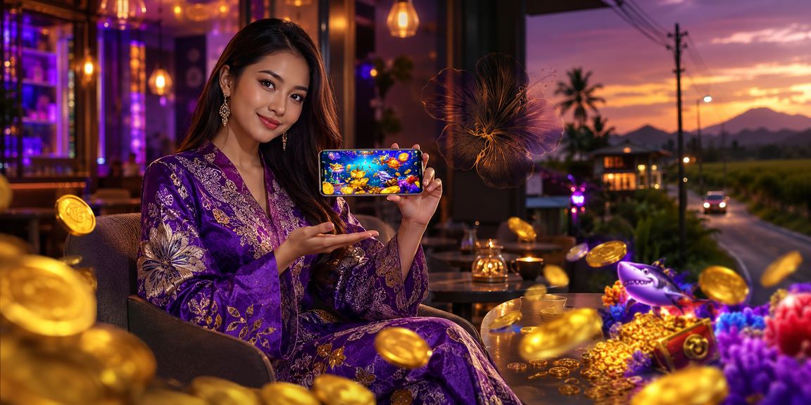 Permainan tembak ikan Malaysia dengan latar batik tradisional berkualiti tinggi